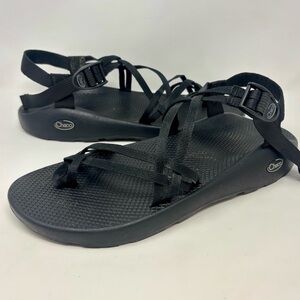 Chaco Men’s ZX/2 Cloud Dual Black Adjustable Straps Cushioned Sandals Size 14